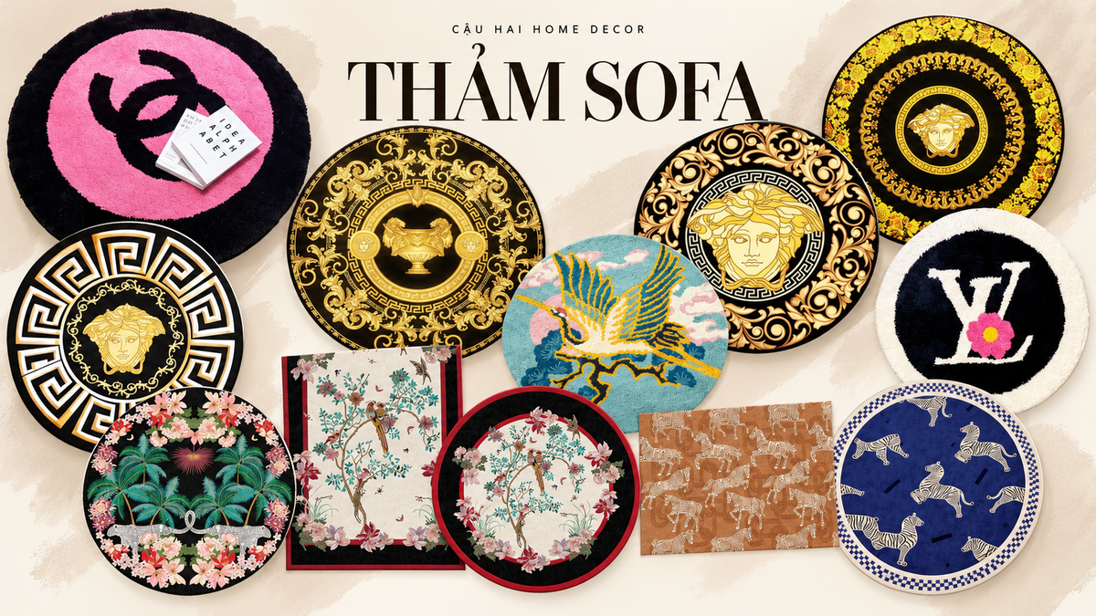 thảm sofa phòng khách | Cậu Hai Home Decor