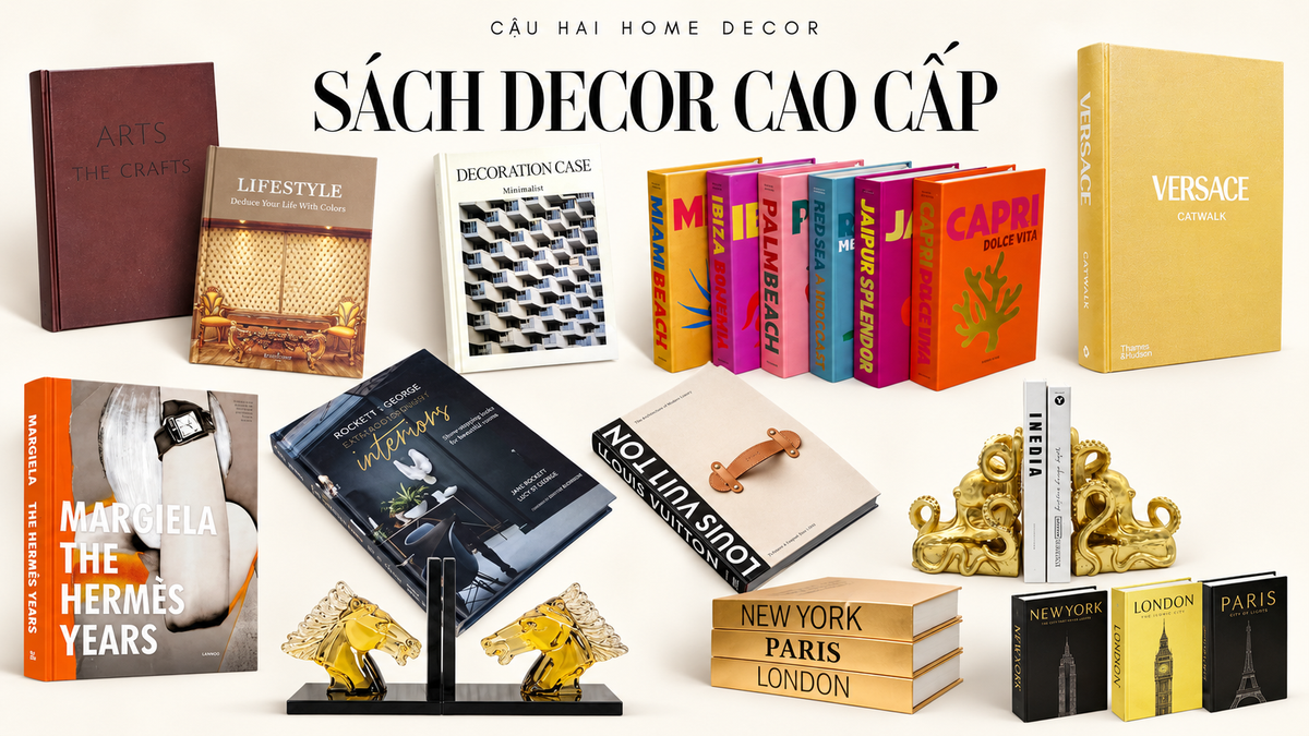 sách decor cao cấp | Cậu Hai Home Decor