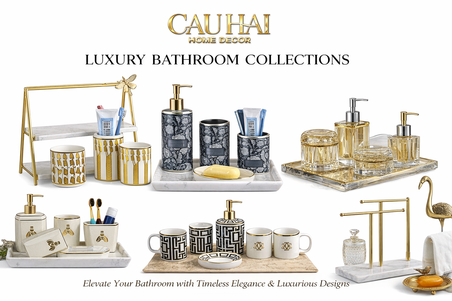PHỤ KIỆN NHÀ TẮM | BATHROOM AESTHETICS & ESSENTIALS-CẬU HAI HOME DECOR