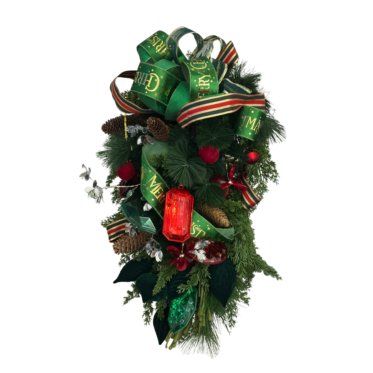 Fêtes Couture - Vòng Trang Trí Giáng Sinh Noël Forêt Émeraude D'Or Christmas Wreath