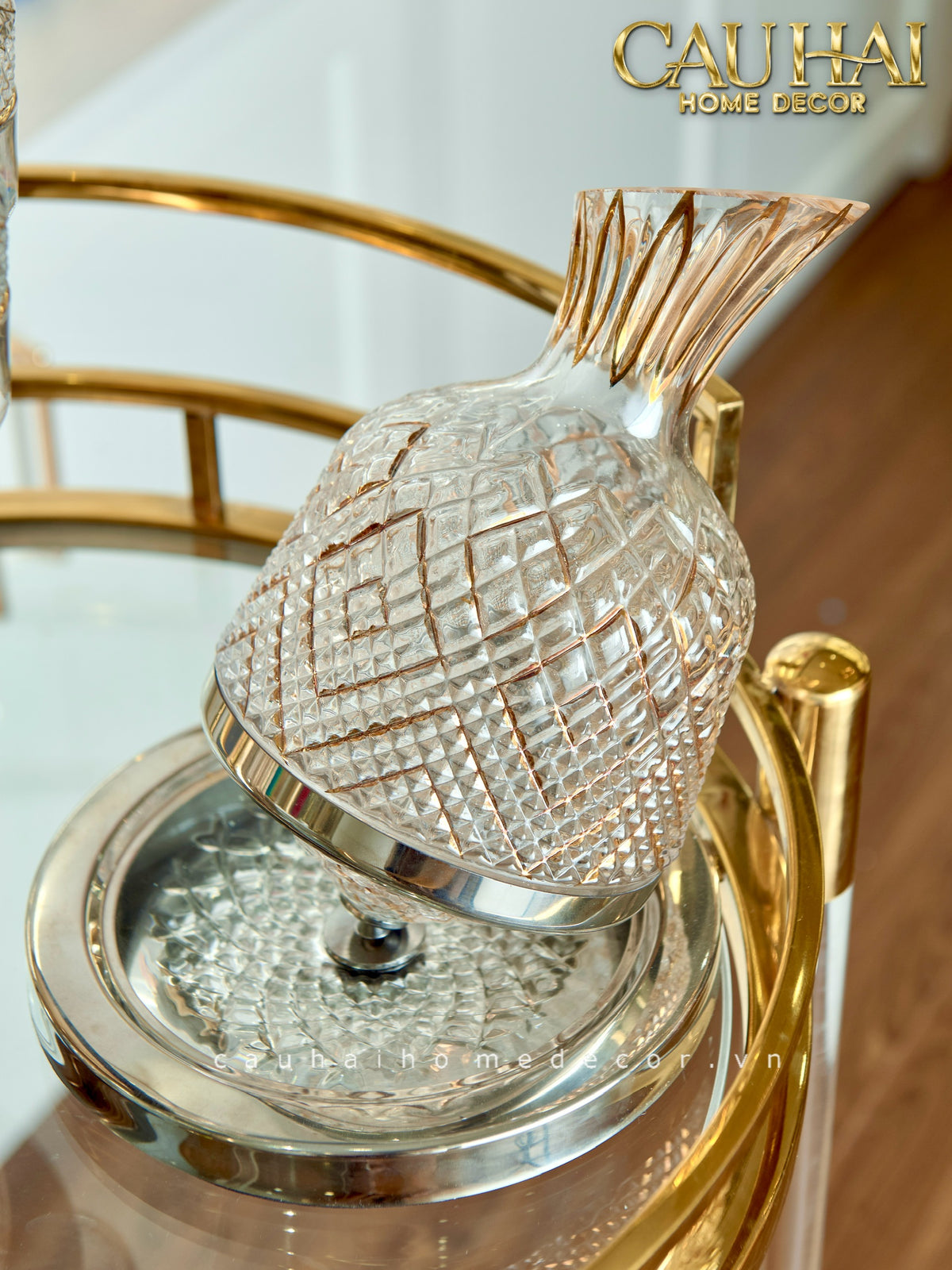 Bình Thở Vang Pha Lê Elysee Cristalleries Decanter 1500ml-BÌNH RƯỢU-Đối tác tại Trung Quốc theo từng đơn đặt hàng-CẬU HAI HOME DECOR