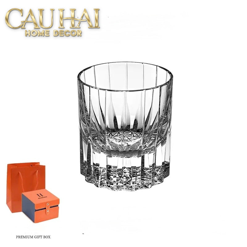 Set 2 Ly Whisky Pha Lê Cristalleries Westminster 220ml