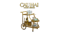 Maison Couture - Xe Đẩy Quầy Bar Grand Marble Aurelia Bar Cart Trolley 40x90x90