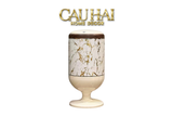 Thùng Rác Bọc Da Vân Đá Marble Pedestal Silencieux 20L