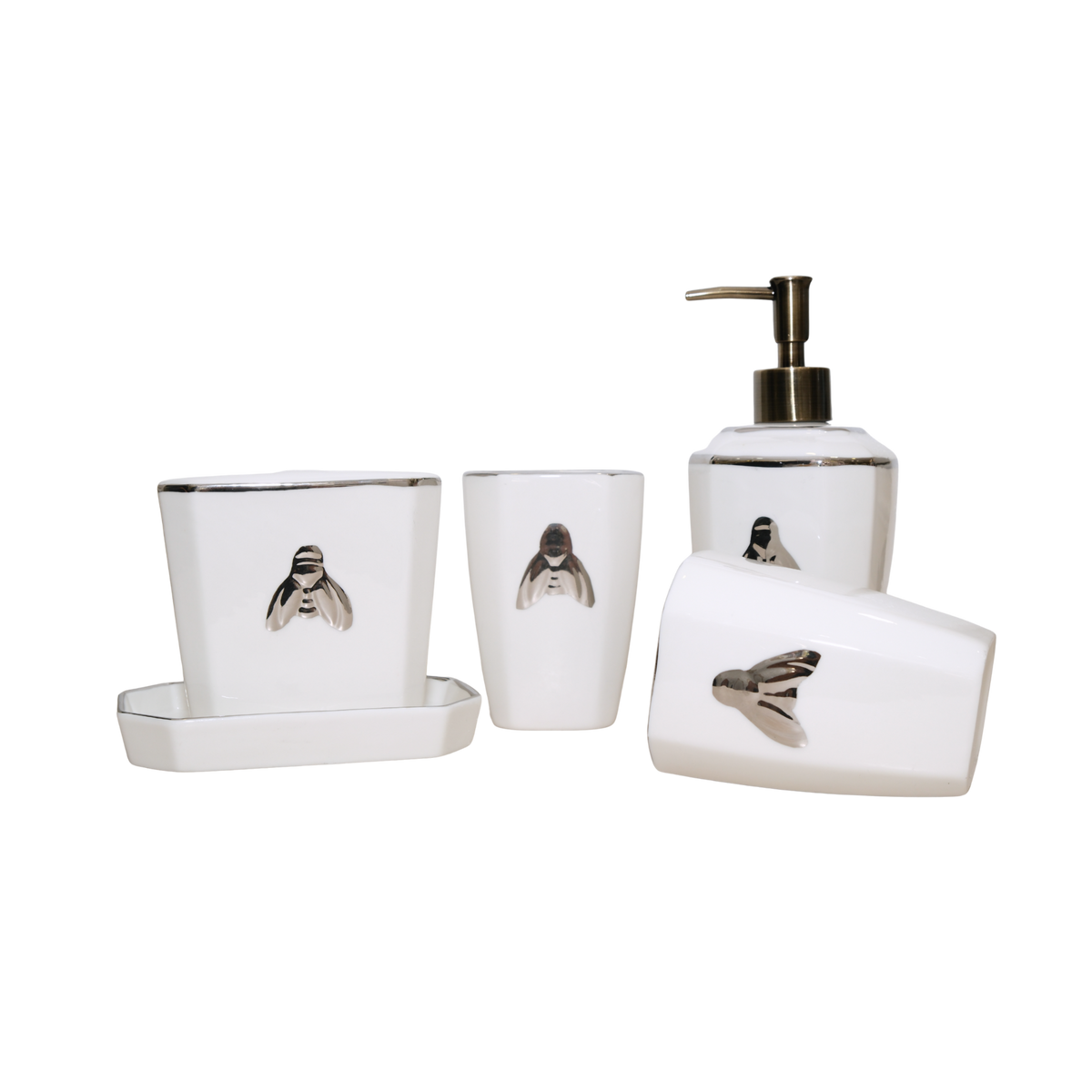 Maison Couture - G Class Élégance Miel Doré – Golden Queen Bee 5Pcs Bathroom Set