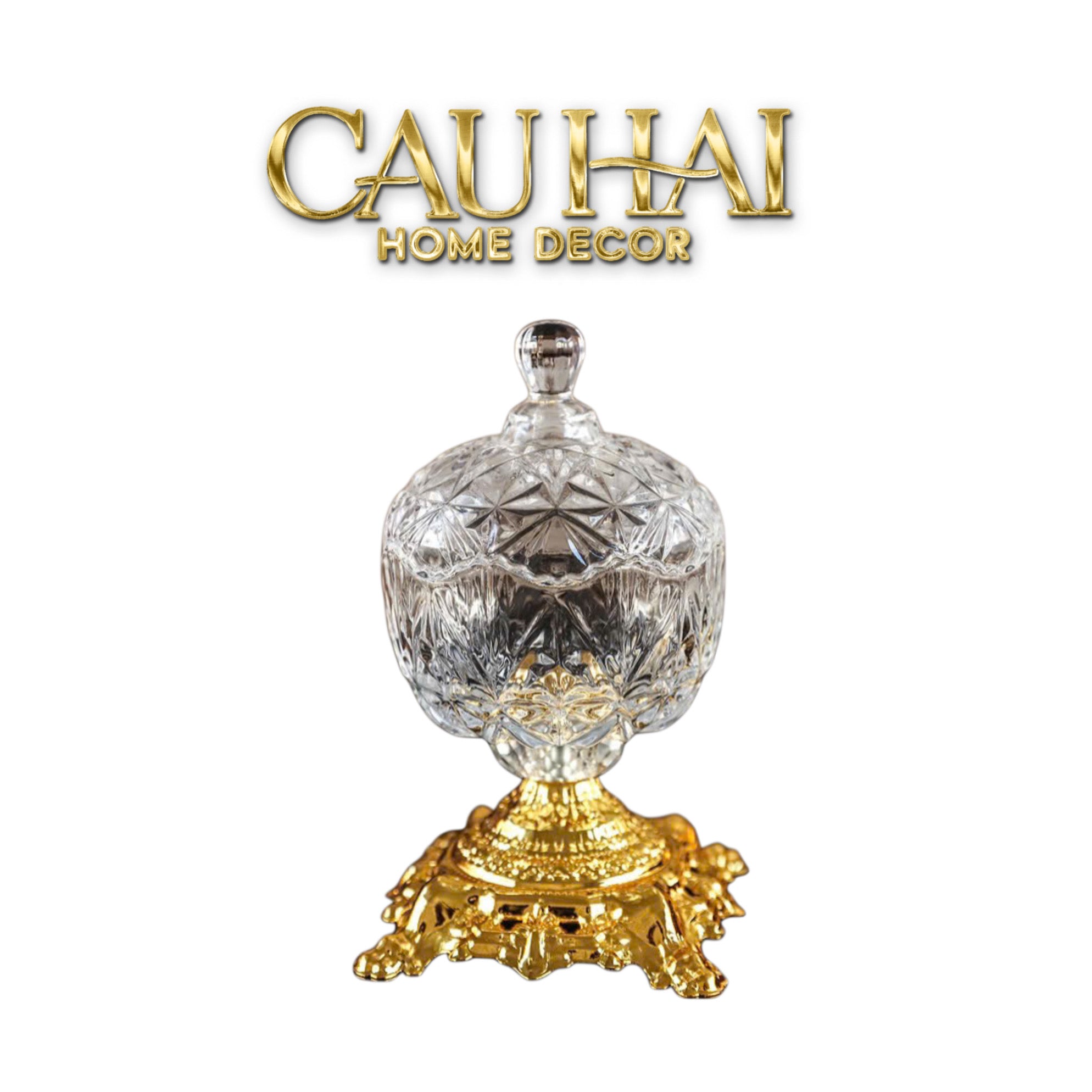 Pedestal Glass Candy Jar H23