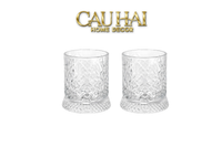 Set 2 Ly Whisky Thuy Tinh De Xoay - Éclet Spin Glass Set 2pcs
