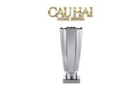 Bình Hoa Pha Lê Prisme Medusa D'Or Fumé H36