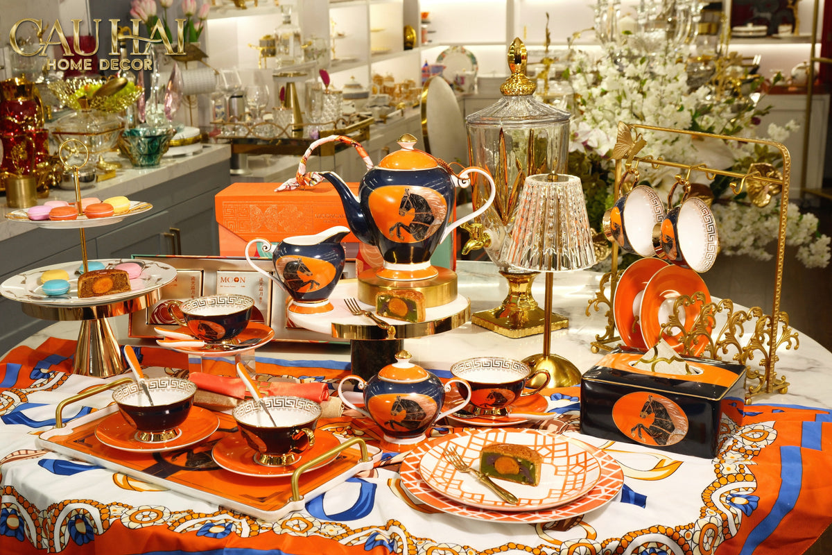 Maison Couture - Set Bình Trà Regal Legendary Impérial Noble  Équestre Tea Set 15pcs