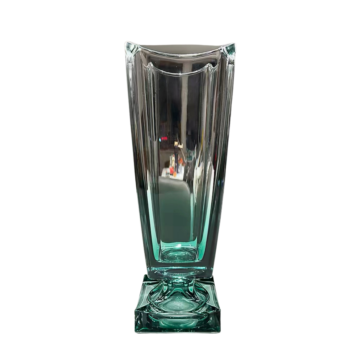 Maison Couture - Bình Hoa Pha Lê Goblet V Class Emerald Cristalleries Vase H36