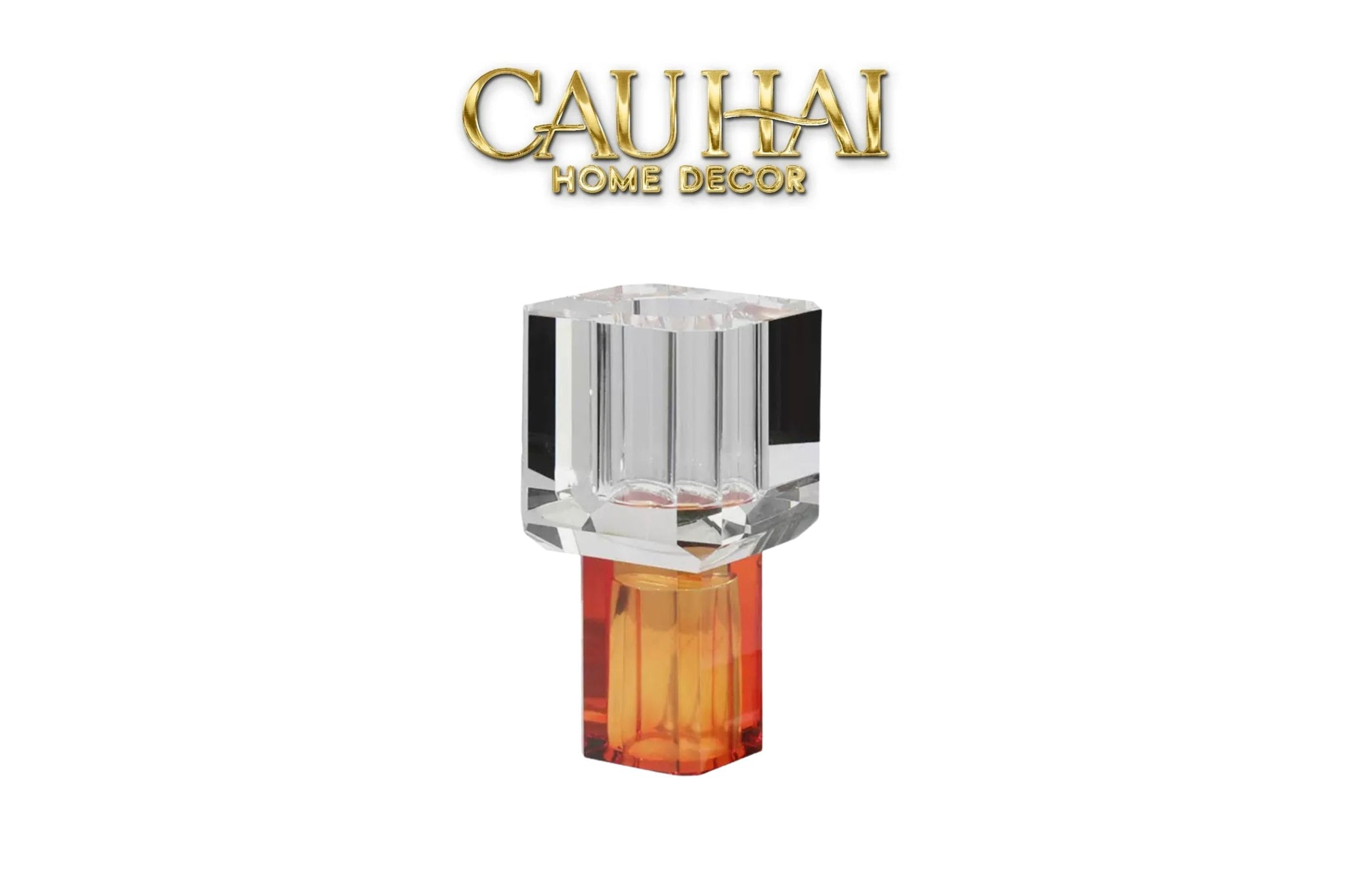 Maison Couture - Atelier Émeraude Crystal Geometric Vessel 10x19