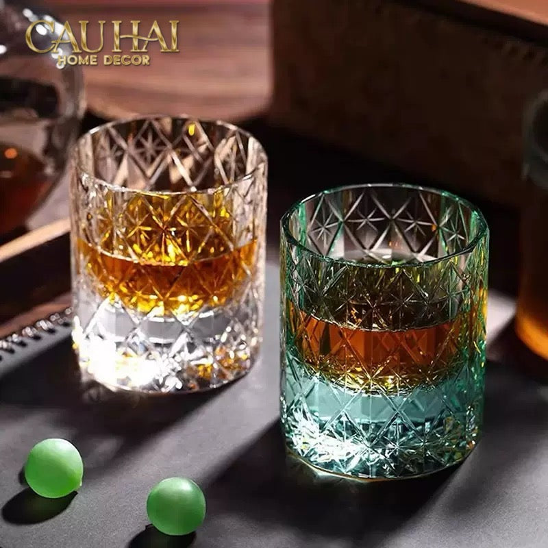 Maison Couture - Ly Pha Lê Cristalleries Cyan Glasses...