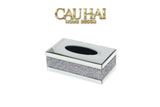 Haute Folie - Hộp Giấy Chữ Nhật Viền Gương Cắt Cạnh — Starlight Mirrored Tissue Box