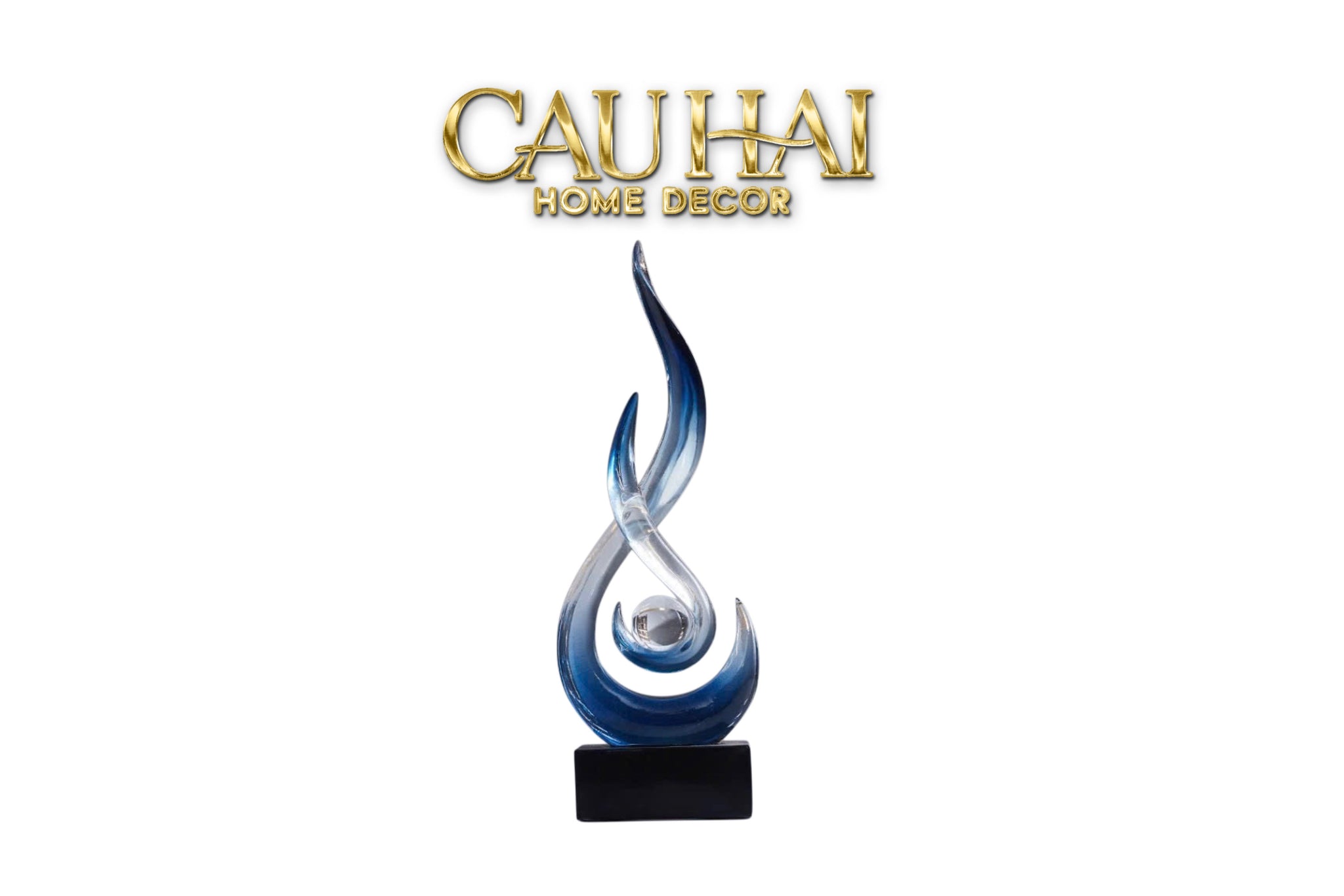 L'Infini Sapphira Sculptural Resin Statue H29CM