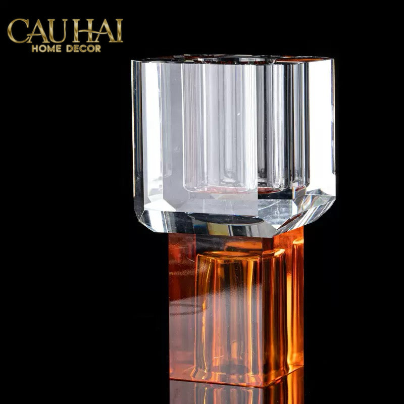 Maison Couture - Atelier Émeraude Crystal Geometric Vessel 10x19