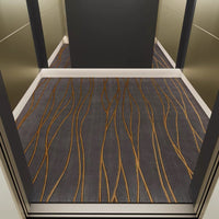 Thảm Thang Máy Dệt Nổi Golden Veins – Charcoal