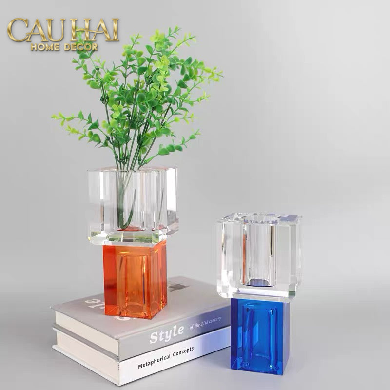 Maison Couture - Atelier Émeraude Crystal Geometric Vessel 10x19