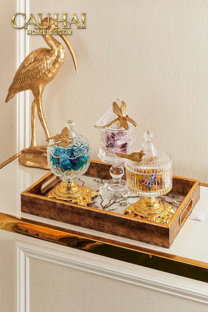 Jardin de Cristal Glass Candy Jar H23