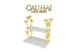 Kệ Đá Marble 2 Tầng Ginkgo Atelier D’Or
