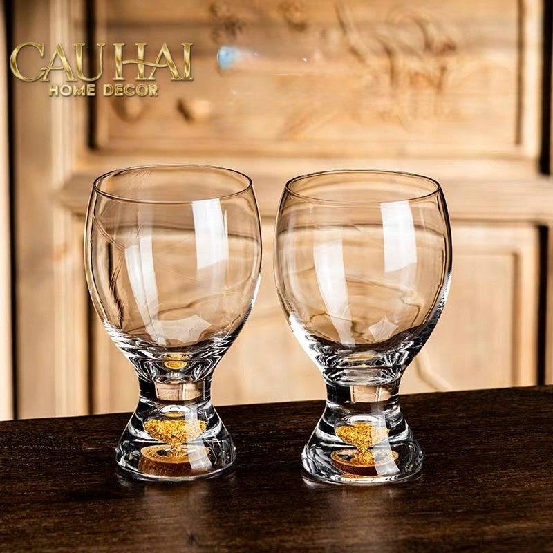 Set 2 Ly Bia Thuỷ Tinh Glacier La Couleur Rose Cocktail Glasses  370Ml