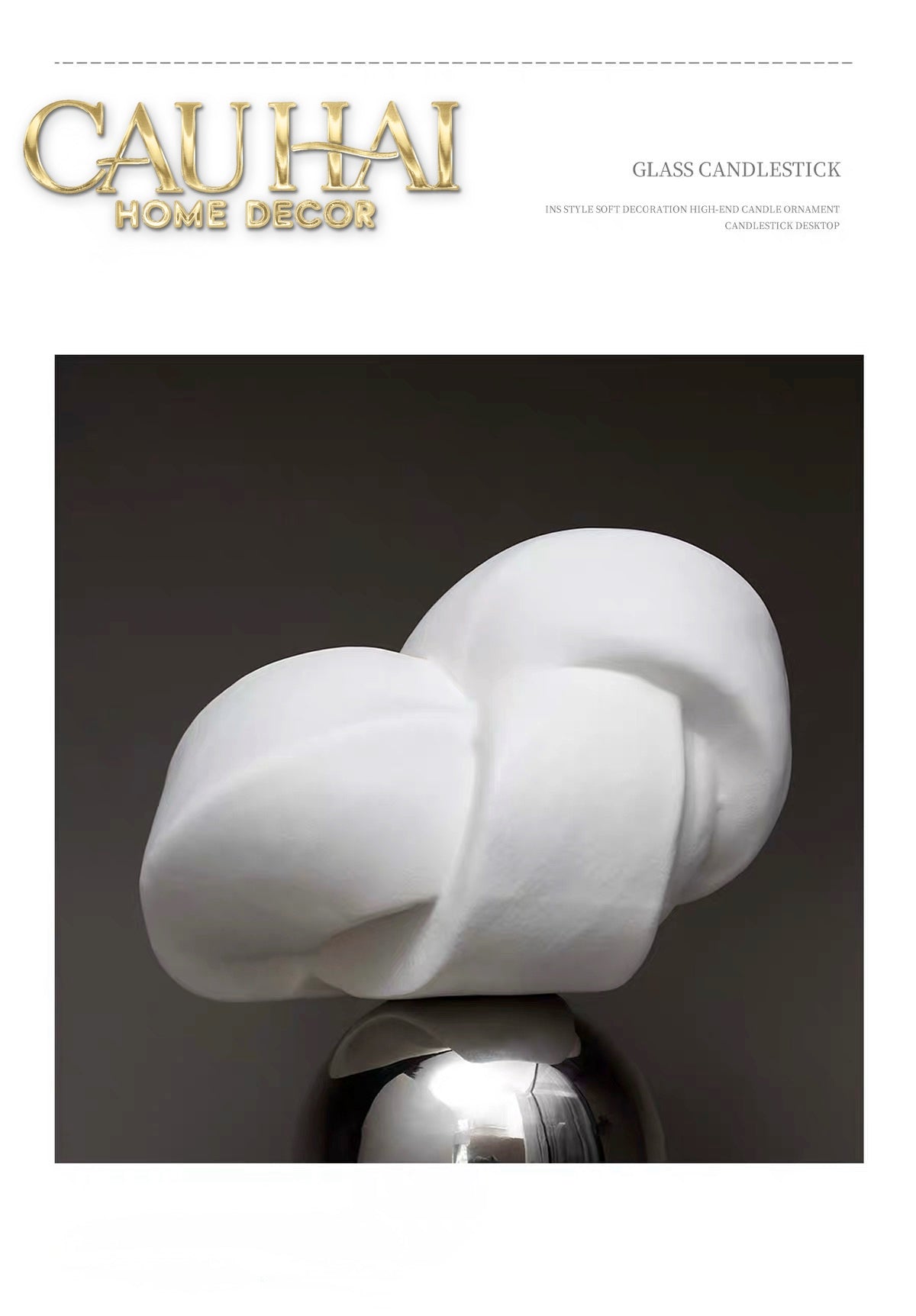 Abstract Art Sculpture — Ivory Reverie Objet d'Art