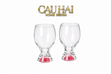 Set 2 Ly Bia Thuỷ Tinh Glacier La Couleur Rose Cocktail Glasses  370Ml