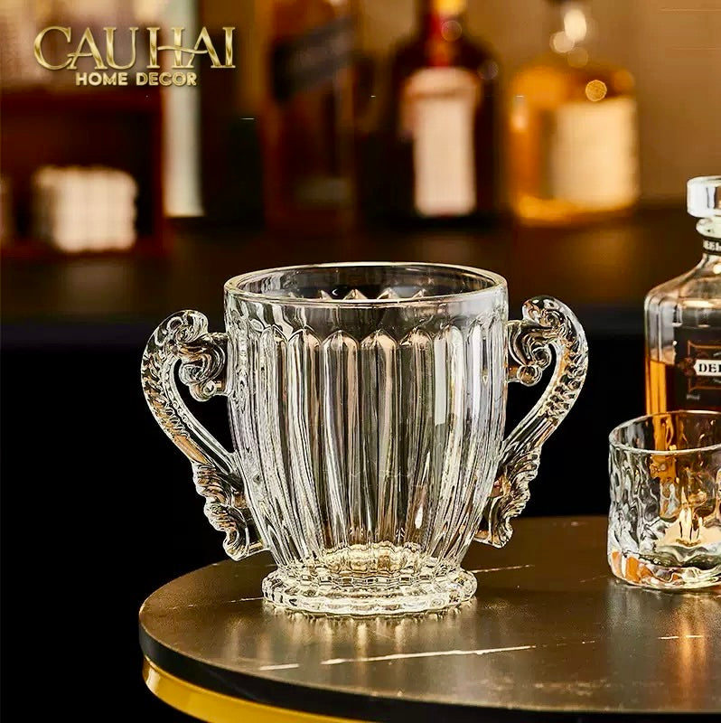 Xô Đá Thuỷ Tinh Trophy Goblet Clear