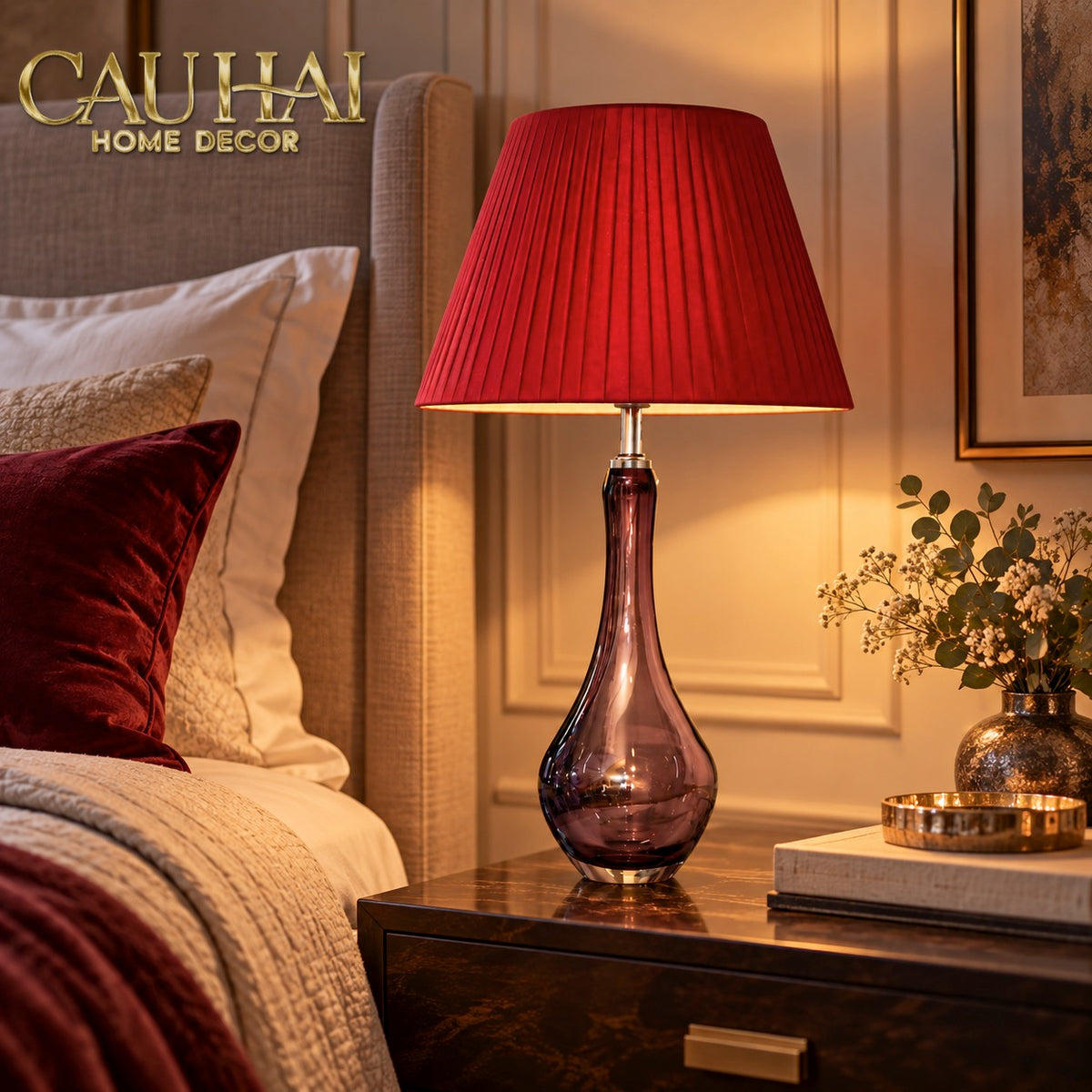 Đèn Bàn Esther - Esther Side Table Lamp-ĐÈN BÀN-Đối tác tại Trung Quốc theo từng đơn đặt hàng-CẬU HAI HOME DECOR