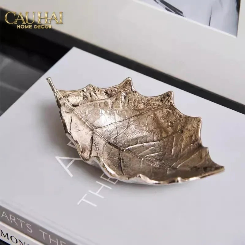 Elysian Couture - Đĩa Kẹo Mạ Bạc Modern Luxury Manhattan Vibe - Từ Ấn Độ 17 x 10 x 7.5-LY THỦY TINH-CẬU HAI HOME DECOR
