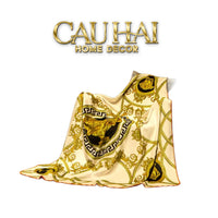 Chăn Blanket Velvet Baroque Medusa Ivory 150x150