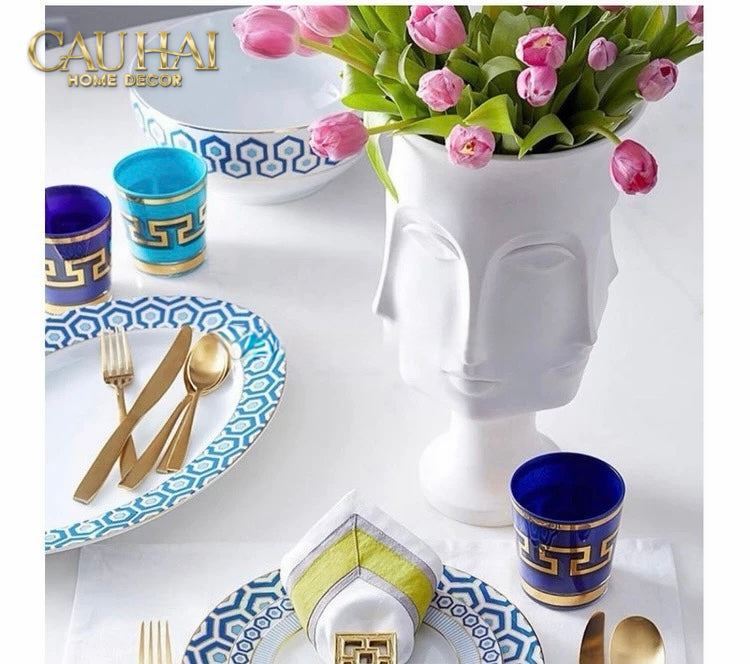 Bình Hoa Composite Tượng Muse - Adler Inspired 16x31.5-BÌNH HOA-Đối tác tại Trung Quốc theo từng đơn đặt hàng-CẬU HAI HOME DECOR