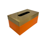 Hộp Khăn Giấy Da Équestre D'Or 22x10x12