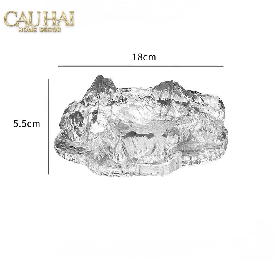 Maison Couture - Gạt Tàn Thuỷ Tinh Mont Blanc Glacier 5x18