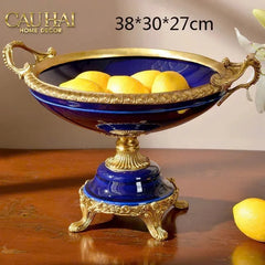 Maison Couture - Bình Hoa Imperium Empire Divin Vase - Column Urn Seraphim – Imperial Cobalt H56x22x29-BÌNH HOA-CẬU HAI HOME DECOR