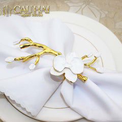 Nhẫn Khăn Ăn Haute Orchid Golden Branches Napkin Ring-VÒNG KHĂN ĂN-CẬU HAI HOME DECOR