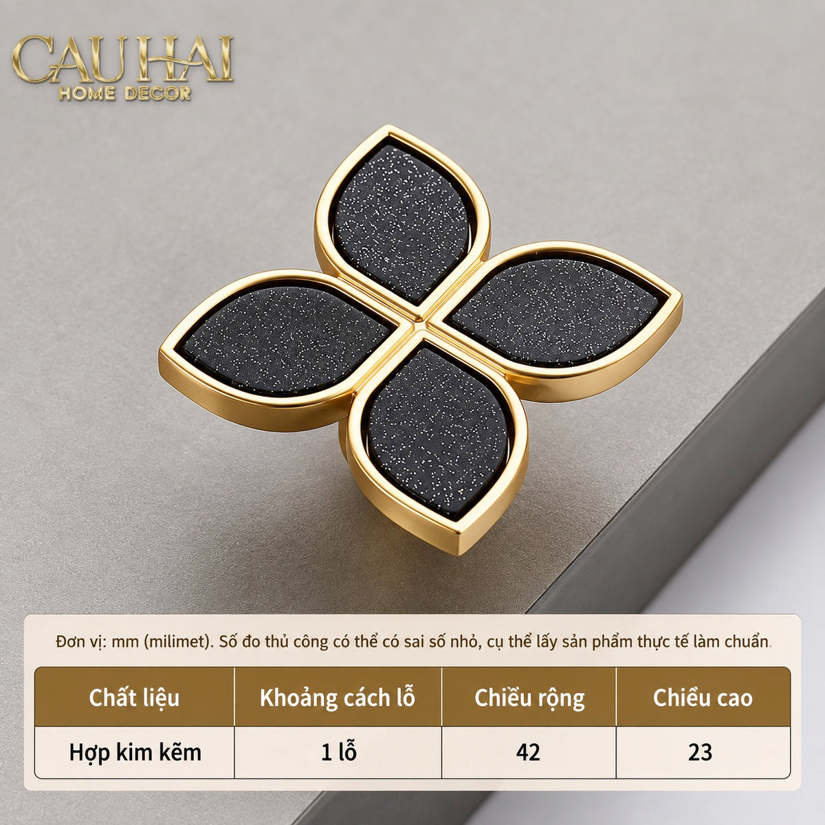 Khay Đá Chữ Nhật Mini Manhattan Urban Terrace Marble Tray - Special Clover Knob 15 X 30-KHAY TRANG TRÍ-Đối tác tại Trung Quốc theo từng đơn đặt hàng-CẬU HAI HOME DECOR