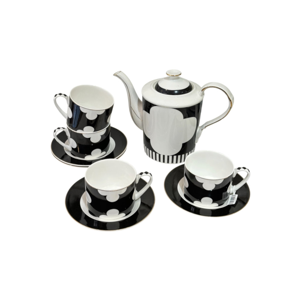 Maison Couture - Gift Set Bình Trà Château Clover Signature - L’Atelier Rayé Tasses & Soucoupes 9pcs-BỘ BÌNH TRÀ-CẬU HAI HOME DECOR