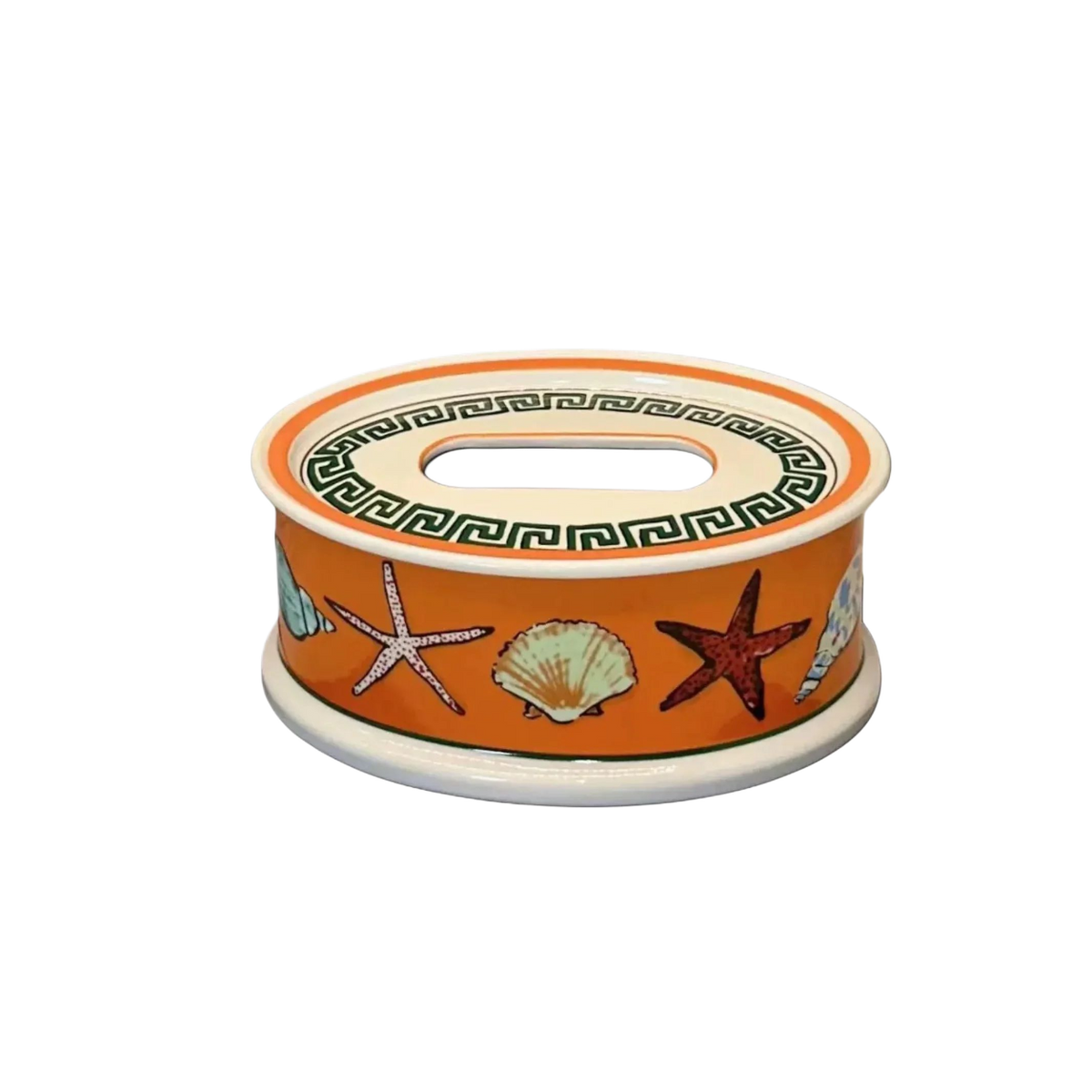 Maison Couture - Hộp Khăn Giấy Gốm Sứ Ginori Aquarium Oval Porcelain Vanity