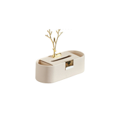 Hộp Khăn Giấy Da L'Atelier  Elite Pearl Celine Alley Antler Tissue Holders