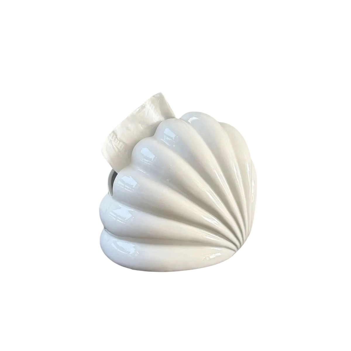 Hộp Khăn Giấy Ceramic Snow Nordic Shell Box