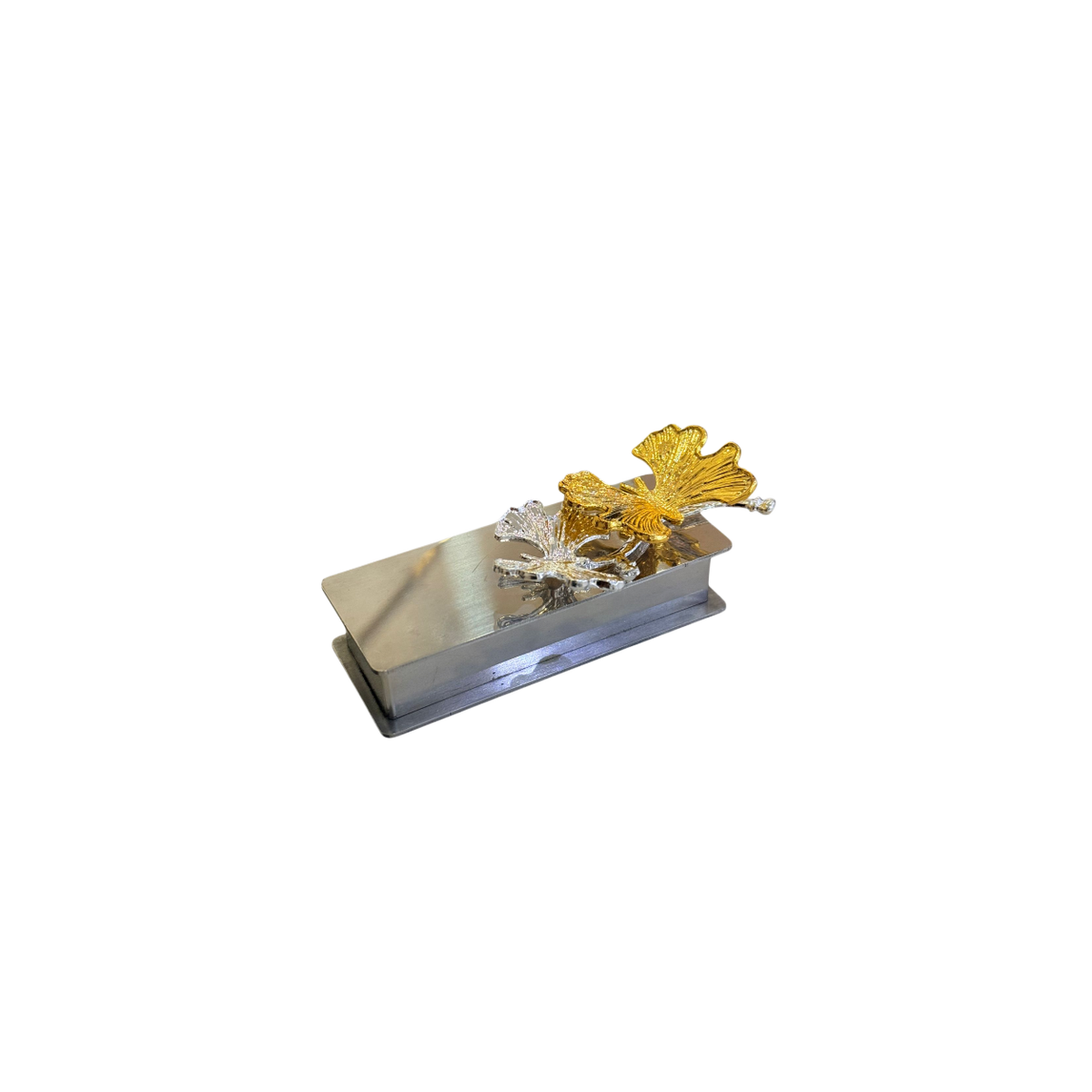 Hộp Đựng Tăm Chrome Papillon Goldleaf