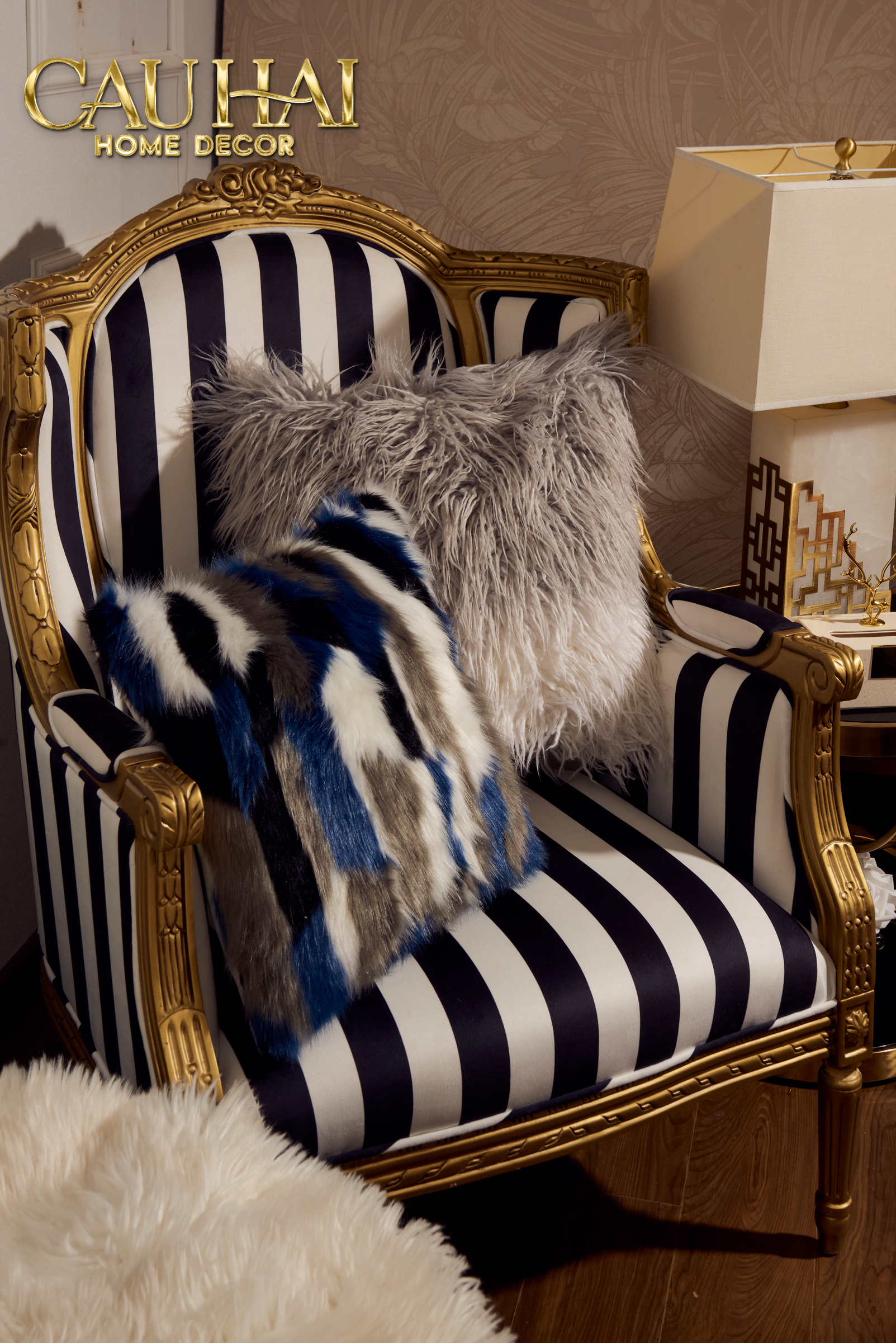 Maison Couture - Lux Fur Aquarius Lapin Pillow Cover 45