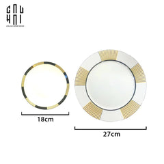 Alure - Set 2 Dinner Plate Ss22-SET CHÉN DĨA-CẬU HAI HOME DECOR