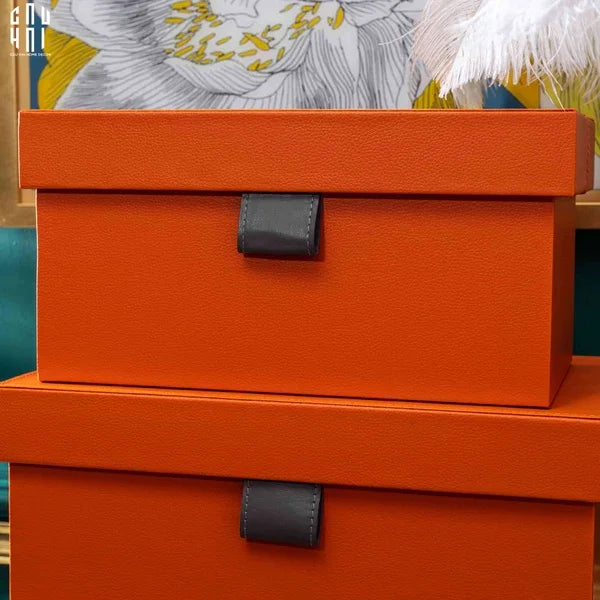 Auburn Modern Leather Box Size L 40x29x20-HỘP TRANG SỨC-Đối tác tại Trung Quốc theo từng đơn đặt hàng-CẬU HAI HOME DECOR