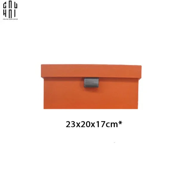 Auburn Modern Leather Box Size S 23x20x17-HỘP TRANG SỨC-Đối tác tại Trung Quốc theo từng đơn đặt hàng-CẬU HAI HOME DECOR
