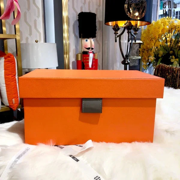 Auburn Modern Leather Box Size S 23x20x17-HỘP TRANG SỨC-Đối tác tại Trung Quốc theo từng đơn đặt hàng-CẬU HAI HOME DECOR