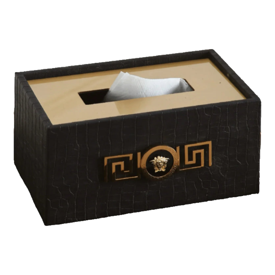 Maison Couture - V Class Phantom Crocodile Leather Tissue Box - Special Medusa
