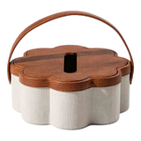 Hộp Khăn Giấy Handy Lux Leather Hazel Bloom-HỘP KHĂN GIẤY-Đối tác tại Trung Quốc theo từng đơn đặt hàng-CẬU HAI HOME DECOR