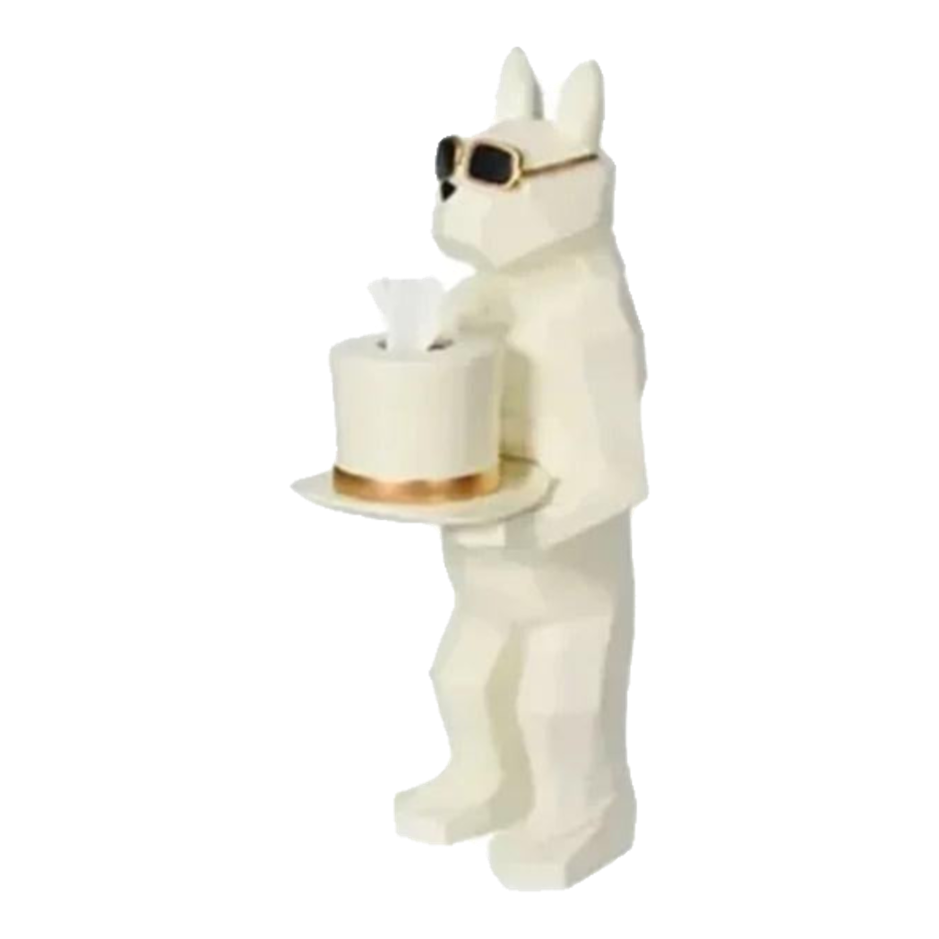 White Bull Toilet Paper Holder