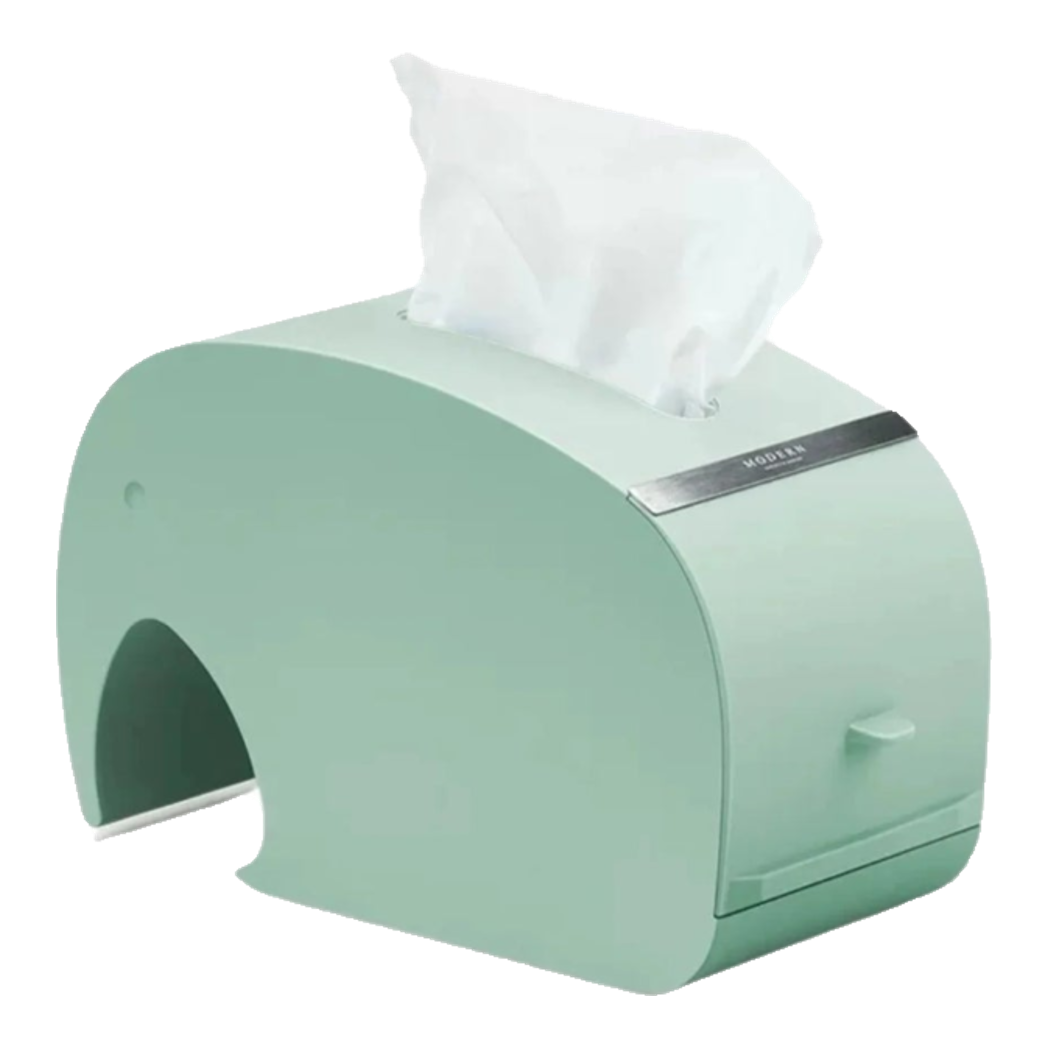 Hộp Khăn Giấy Voi Turquoise Éléphant Arc Tissue Box